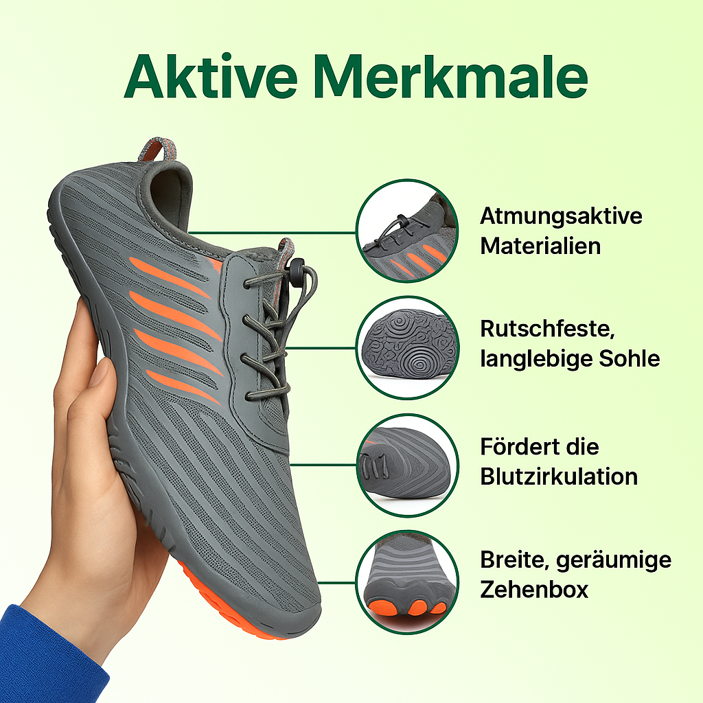 Barestep Active – Waterproof Orthopedic Shoes with Breathable Design