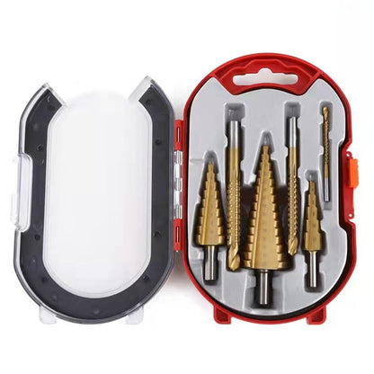 Kit completo de 6 brocas de titanio escalonadas