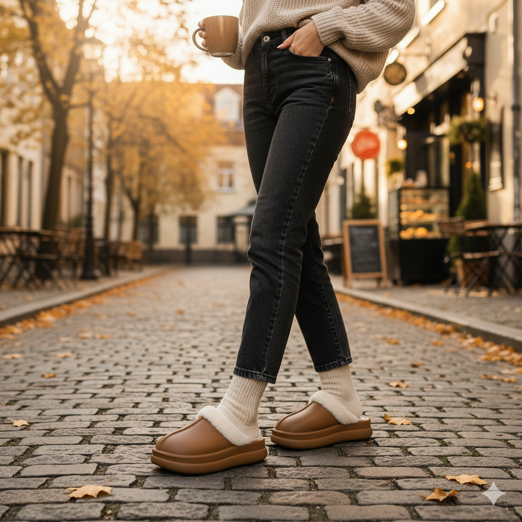Premium Slippers with Fur Lining