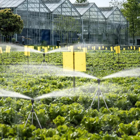 Trípode Giratorio de 360° para Riego Automático - AquaFlow