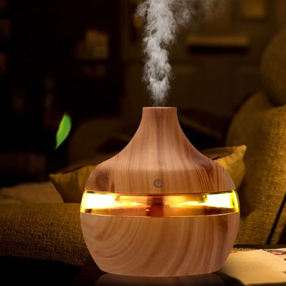 Humidificador y aromatizador de aire ultrasónico USB con LED