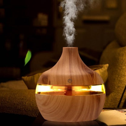 Humidificador y aromatizador de aire ultrasónico USB con LED