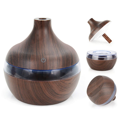 Humidificador y aromatizador de aire ultrasónico USB con LED