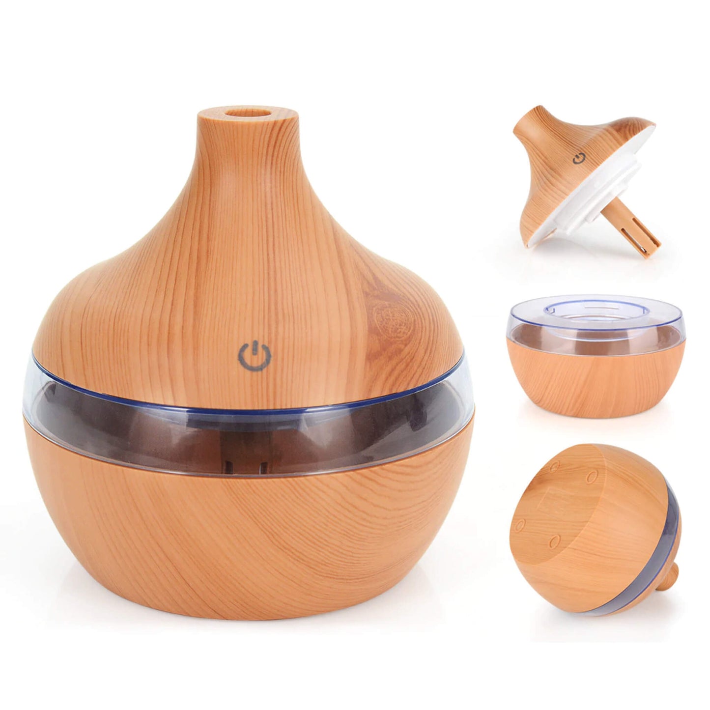 Humidificador y aromatizador de aire ultrasónico USB con LED
