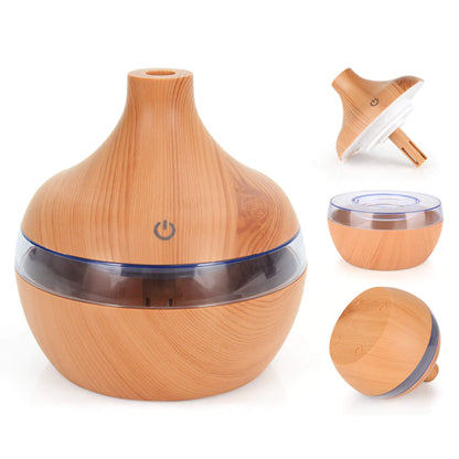 Humidificador y aromatizador de aire ultrasónico USB con LED