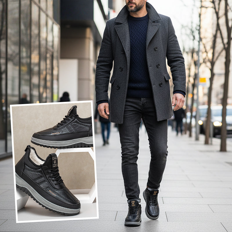 SnowCore™ – Warm, Waterproof & Anti-Slip Men’s Footwear